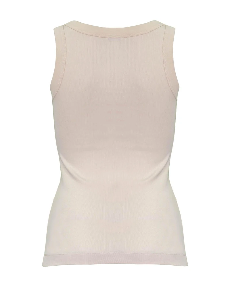Classic Ribbed Tank Rose Powder