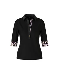 Contrast Details Polo Shirt
