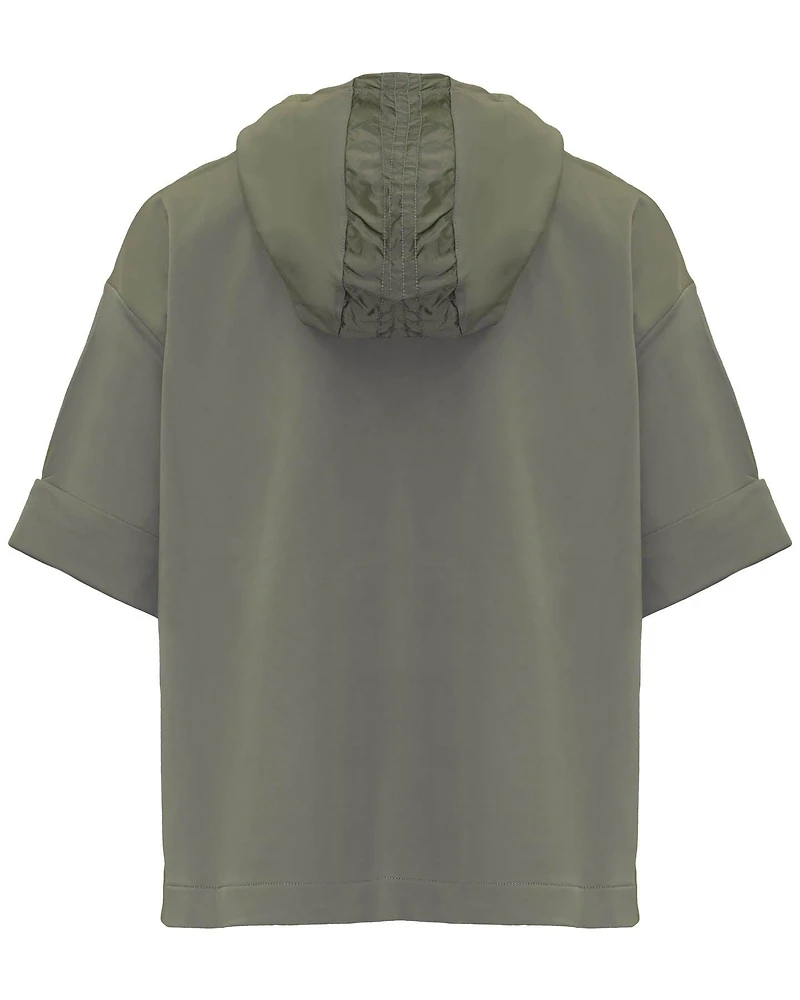 Cropped Hooded Sweatshirt