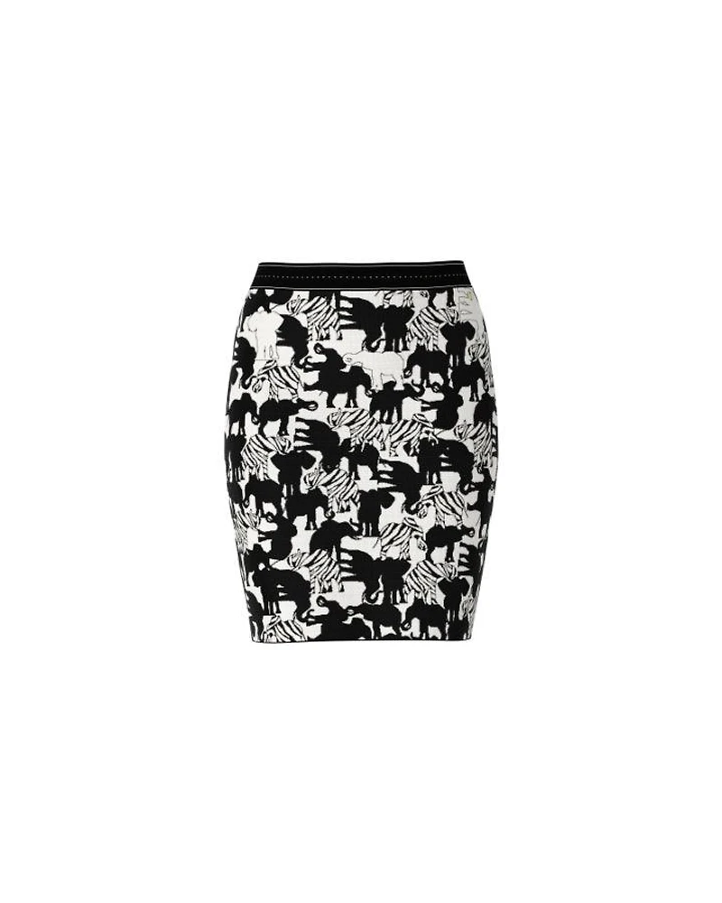 Marc Cain Elephant Print Pencil Skirt