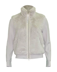 Faux Fur Scuba Jacket