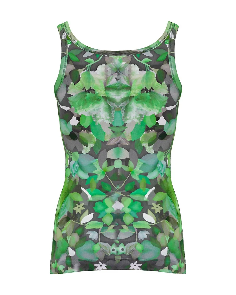 Floral Print Tank Crocodile