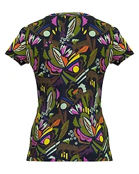 Jacquard Floral Print T-Shirt
