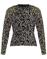 Jacquard Print Cardigan