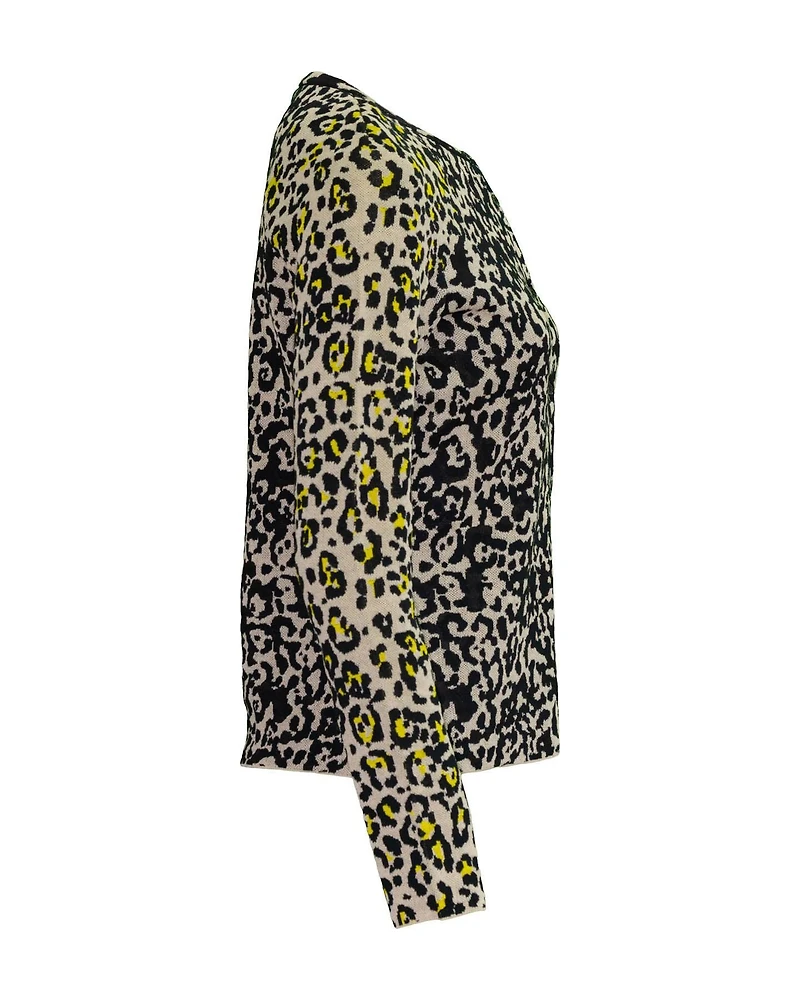 Jacquard Print Cardigan