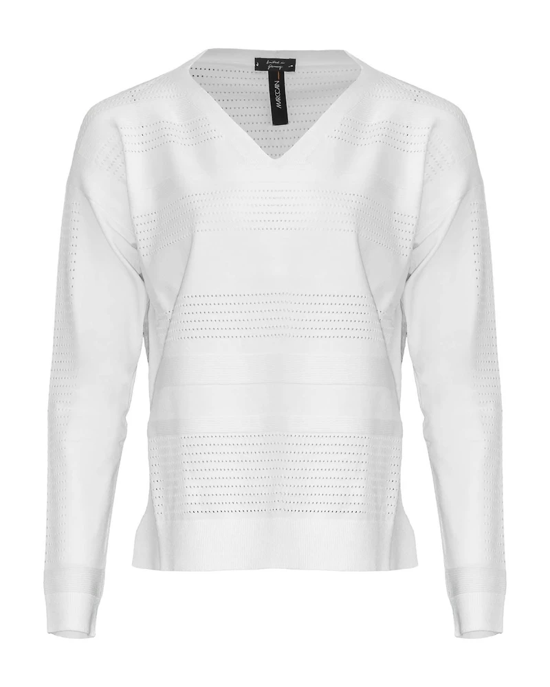 Knit Ajour Stripe Sweater
