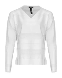 Knit Ajour Stripe Sweater