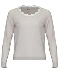 Lace Trim Pullover