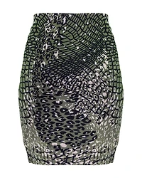Leo Mesh Print Skirt