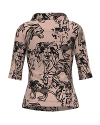 Lion Print Rib Top