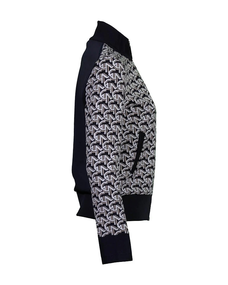 MC Print Zip Cardi