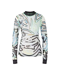 Mesh Print Top
