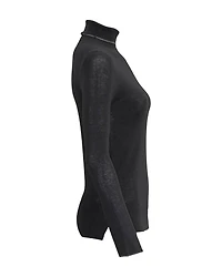 Metallic Trim Wool Blend Pullover