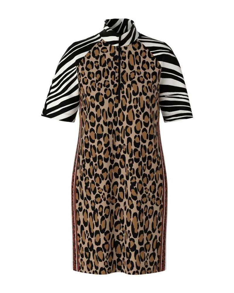 Mixed Animal Print Dress