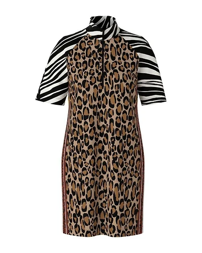 Mixed Animal Print Dress