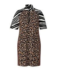 Mixed Animal Print Dress