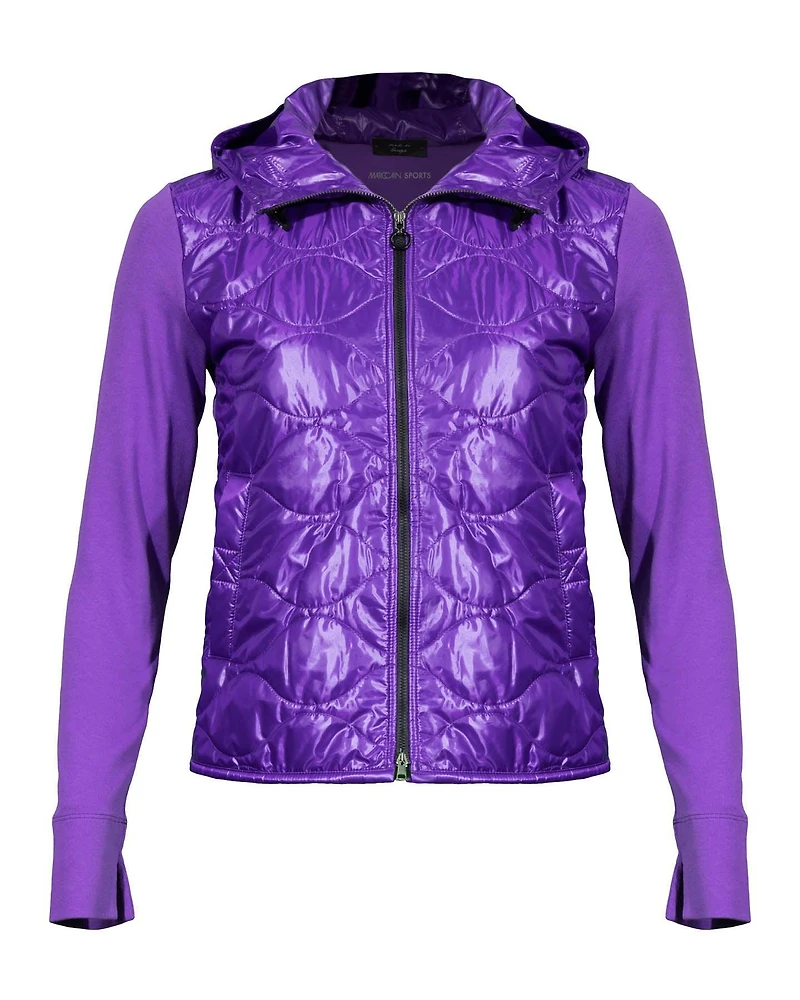 Mixed Media Hoodie Jacket
