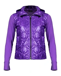 Mixed Media Hoodie Jacket