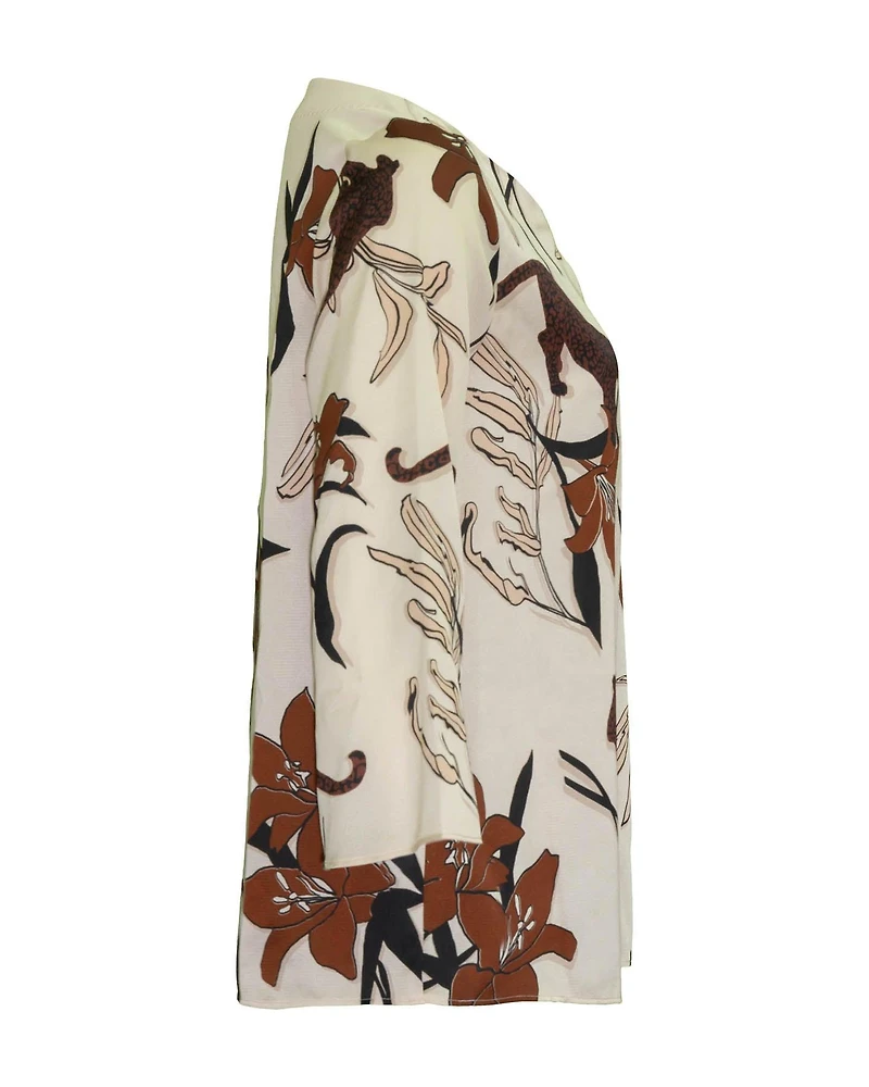 Playful Leopard Florals Top