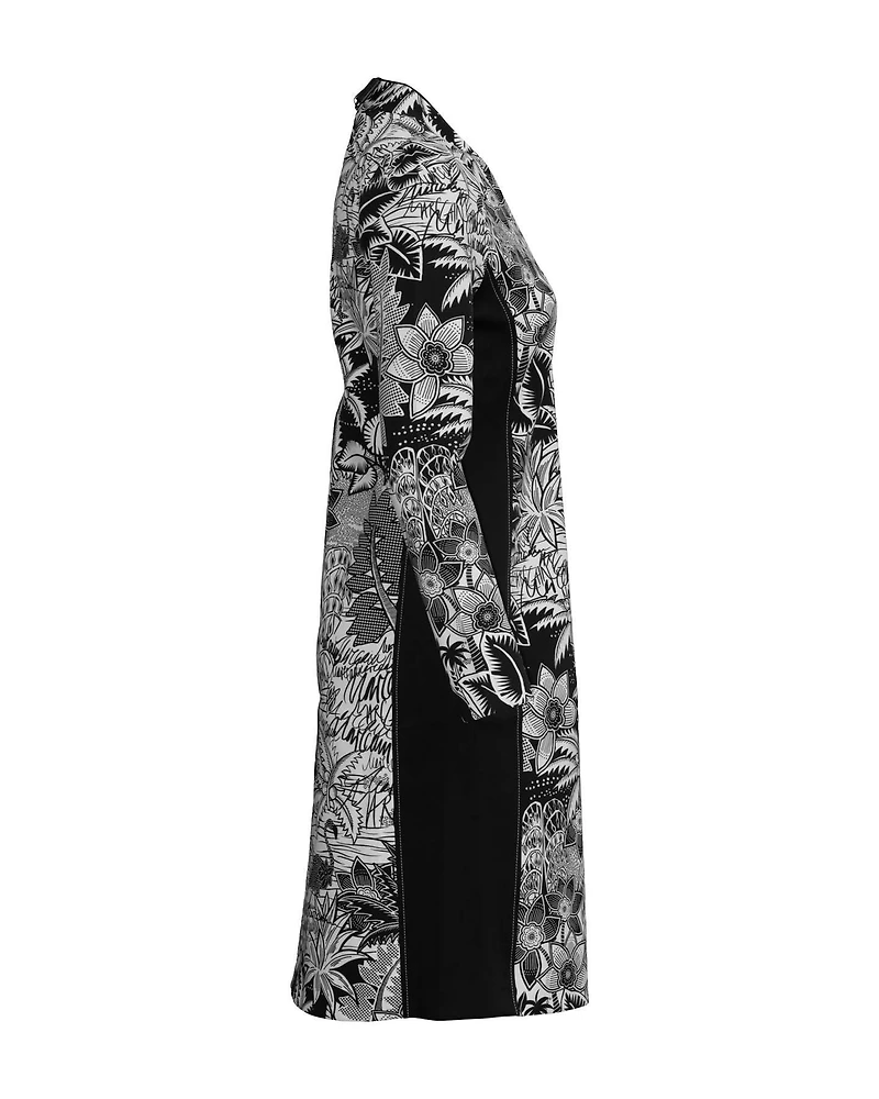 Printed Scuba Jersey Dress