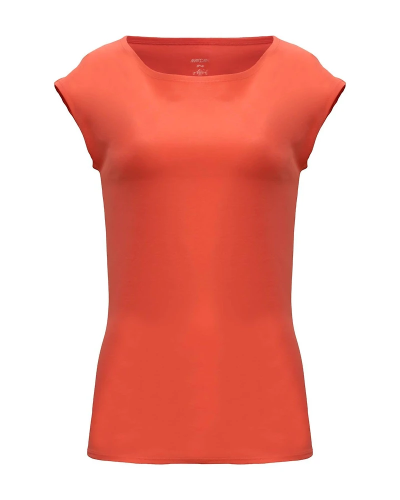 Red Cap Sleeve Tee