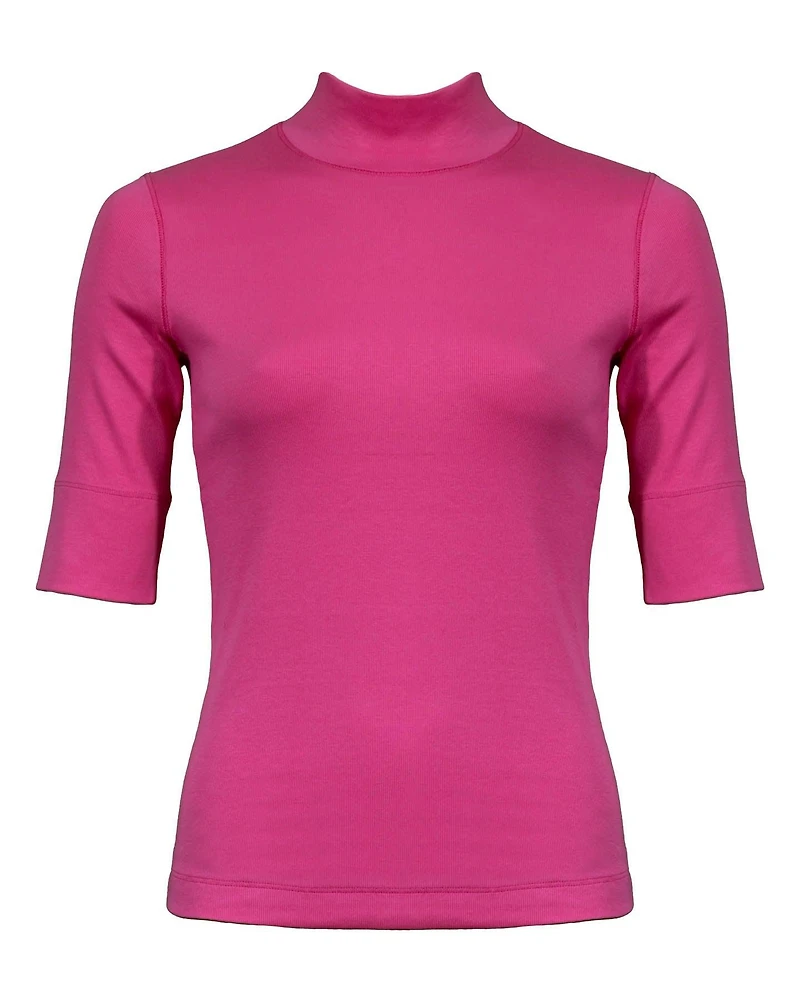 Rib Mock Neck Top