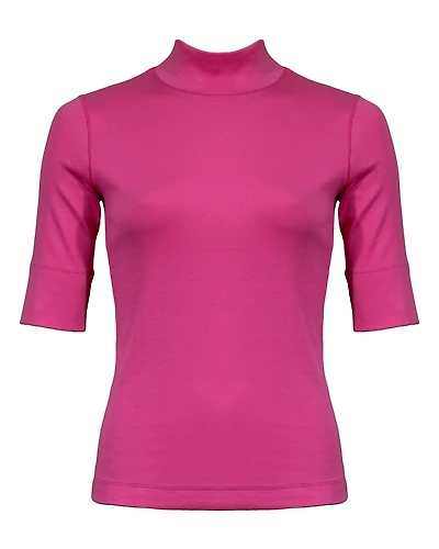Rib Mock Neck Top