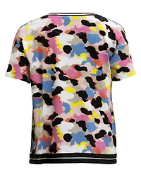 Ribbed Print T-Shirt