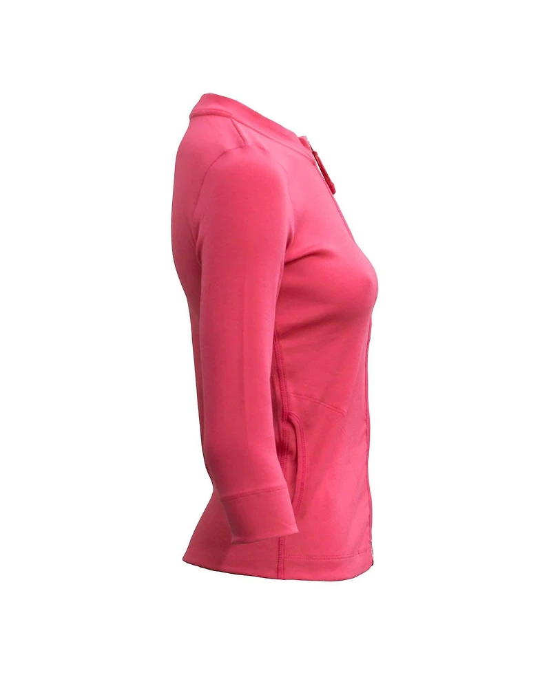 Ribbed Two-Way Zipped Cardi
