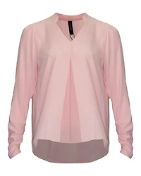 Ruched Pink Blouse