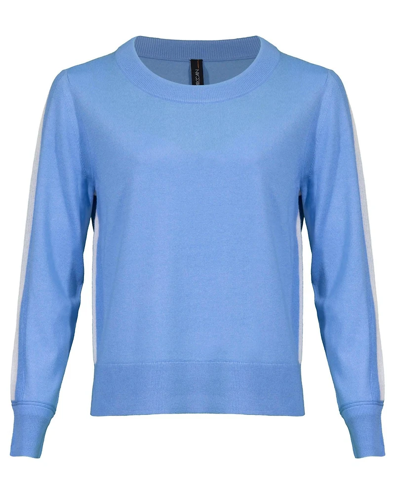 Side Stripe Long Sleeve Sweater