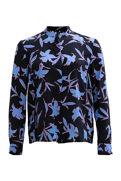 Silk Floral Print Blouse