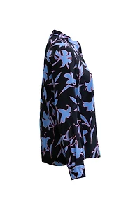 Silk Floral Print Blouse