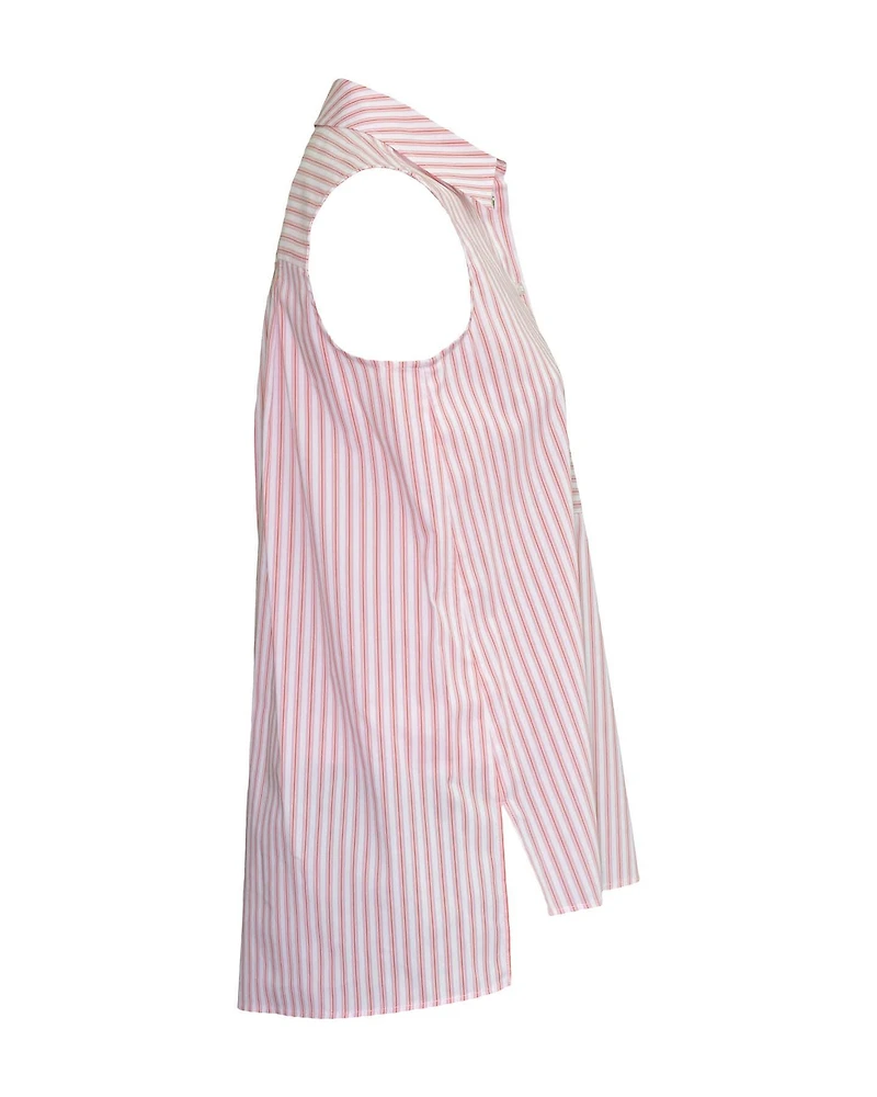 Sleeveless Stripe Shirt