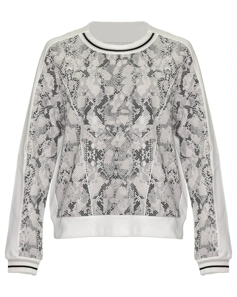 Snakeskin Print Sweatshirt