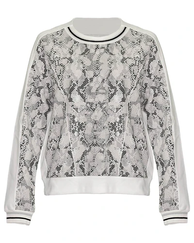 Snakeskin Print Sweatshirt