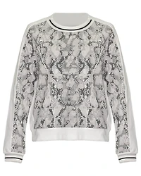 Snakeskin Print Sweatshirt