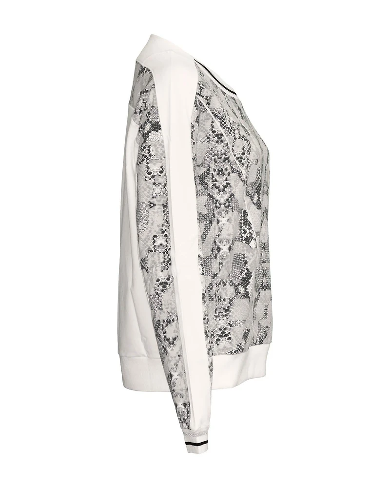 Snakeskin Print Sweatshirt