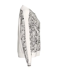 Snakeskin Print Sweatshirt