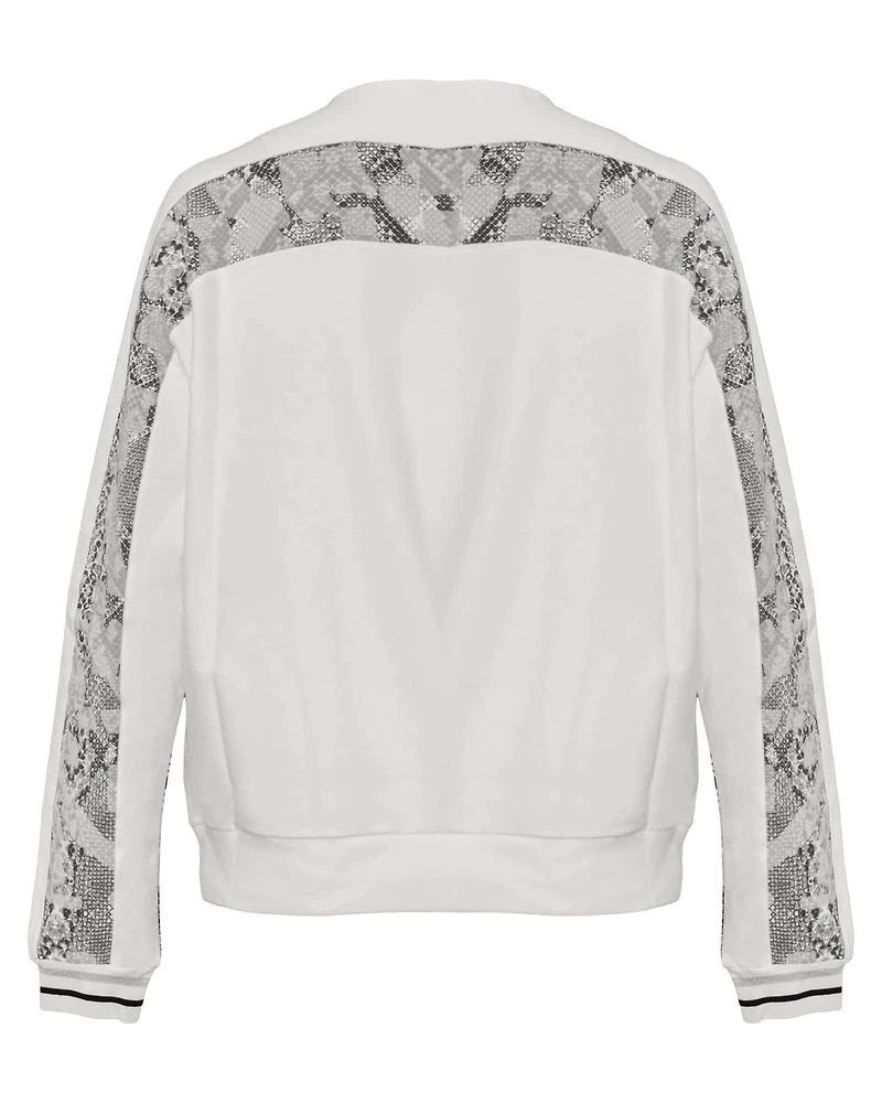 Snakeskin Print Sweatshirt