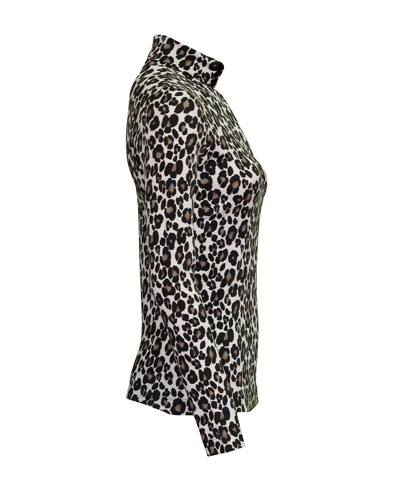 Snap Collar Long Sleeve T-Shirt
