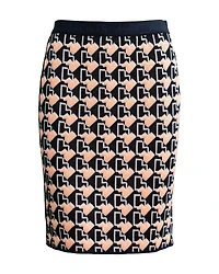 Sporty Print Knit Skirt