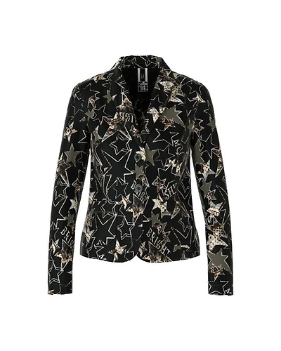 Marc Cain Star Print Scuba Jacket