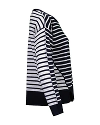 Striped Fine Knit Pullover