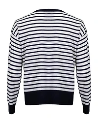 Striped Fine Knit Pullover