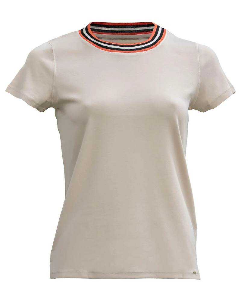 T-Shirt with Neck Detail