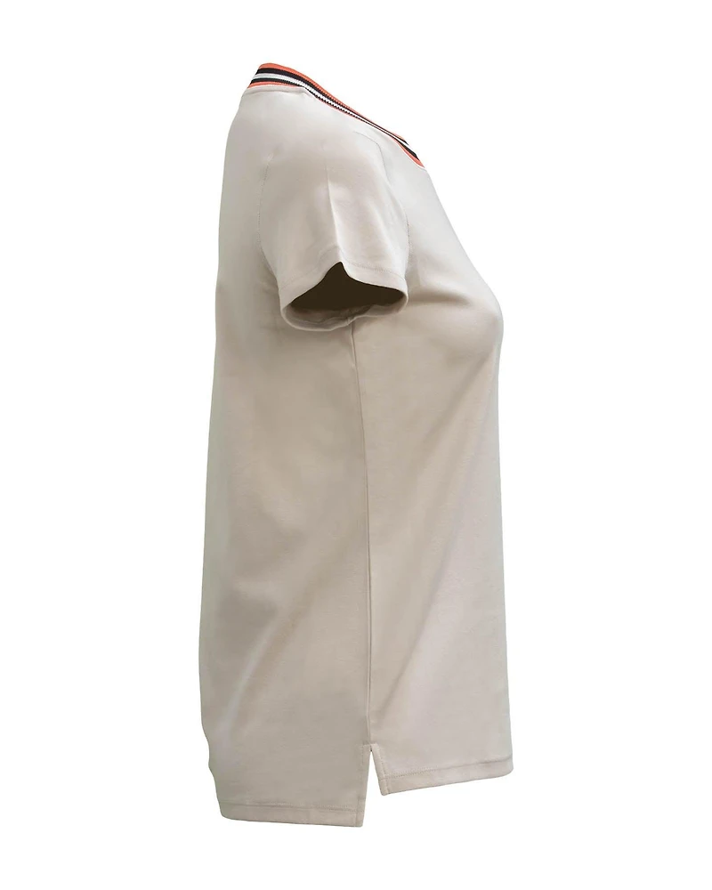 T-Shirt with Neck Detail
