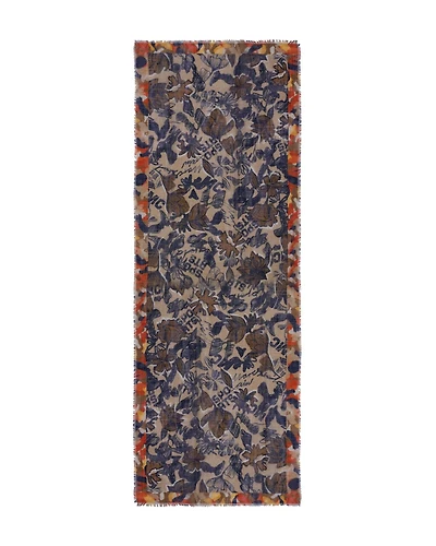 Tattoo Flower Print Scarf