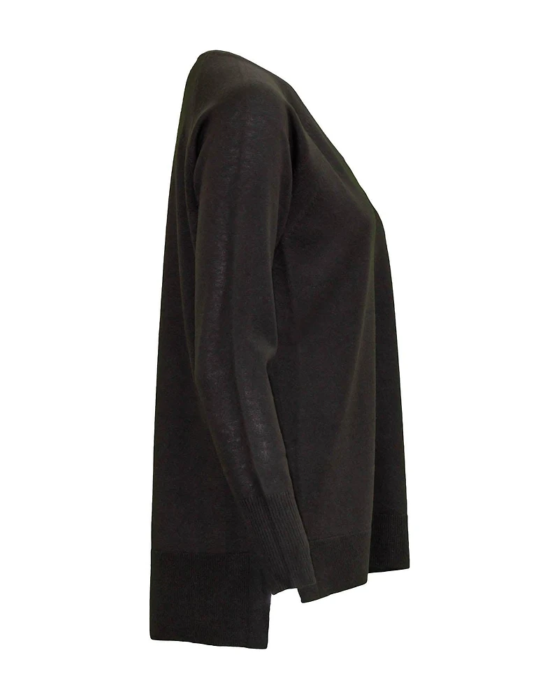 Wool Blend V-Neck Pullover