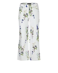 Marc Cain Wylie Floral Print Wide Leg Jeans